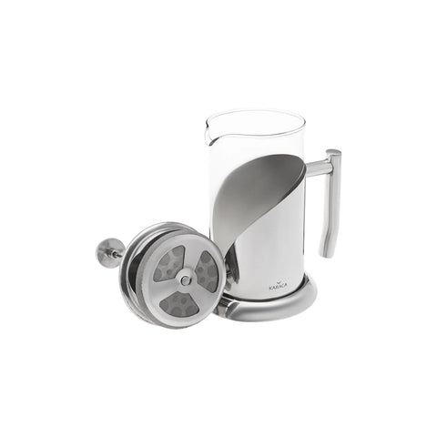 Cafetière à piston Karaca en verre borosilicate et métal, 1 000 ml