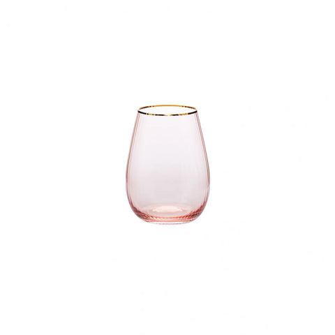 Verre à eau Karaca Gemma, 550 ml, couleur saumon