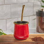 Cafetière Karaca Troy taille moyenne, rouge