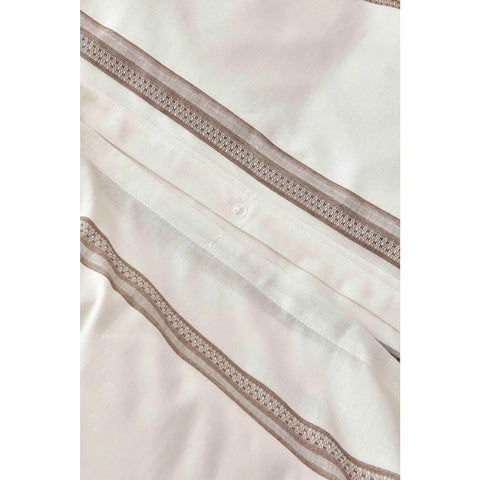 KARACA HOME VETRO EMBROIDERED BROWN STRI