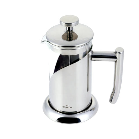 Cafetière à piston Karaca en verre borosilicate et acier inoxydable, 350 ml