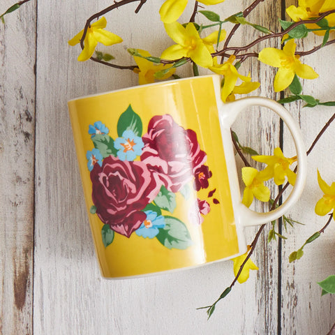 KARACA FLORES SARI MUG, SARI