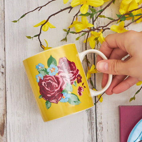 KARACA FLORES SARI MUG, SARI