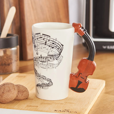 KARACA VIOLIN MUG, MULTICOLOR