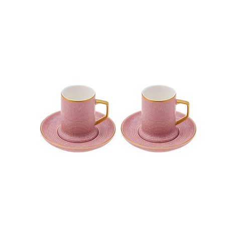 Coffret de tasses à café Karaca Spite ,2 personnes, porcelaine 