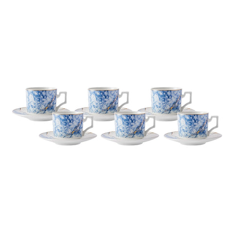 Coffret de tasses à café Karaca Paradise pour 6 personnes, 100 ml