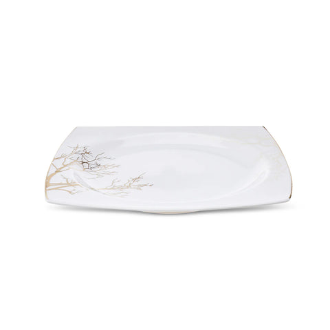 Service de table Karaca Autumn Cream pour 12 personnes, 60 pièces carrées/rectangulaires