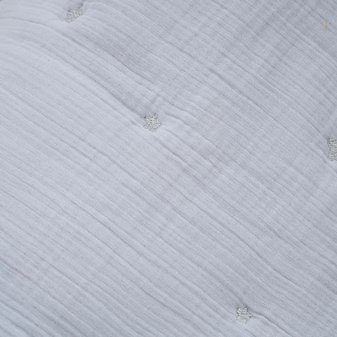 Ensemble de couettes pour bébé Karaca Home Royale 100% coton mousseline brodée Private, grey 