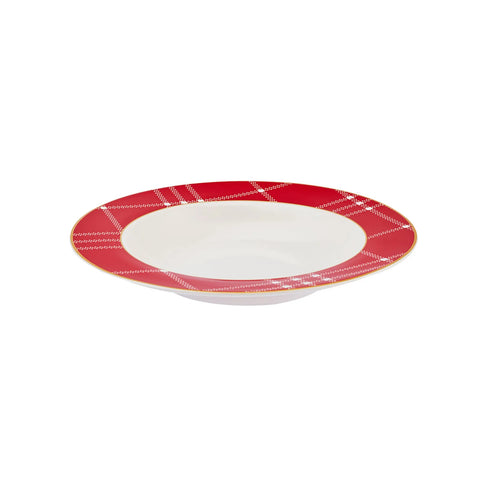 Assiette creuse Karaca, 21 cm, rouge