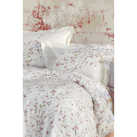 Parure de lit Karaca Home Annata avec housse de couette 100 % coton, couleur saumon