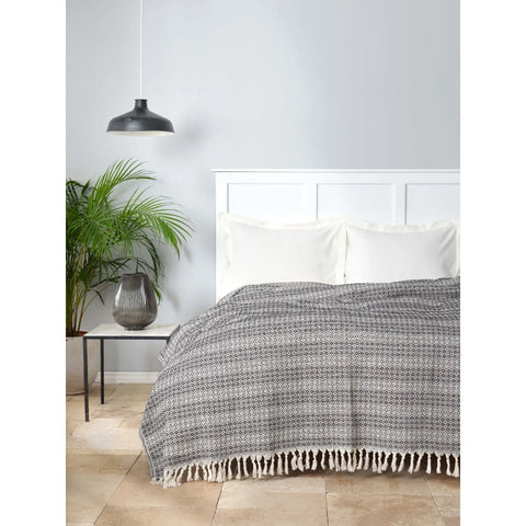 Plaid Karaca Home Destina Couette anthracite pour deux