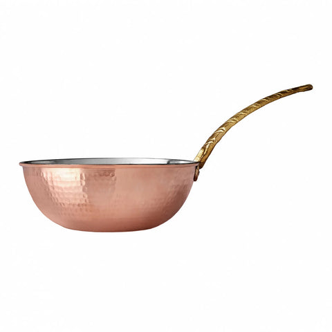 Wok Karaca Alacahoyuk en cuivré, 24 cm