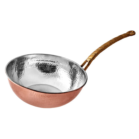 Wok Karaca Alacahoyuk en cuivré, 24 cm