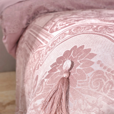 Parure de lit Karaca Home Victoria pour lit double, 7 pièces, rose