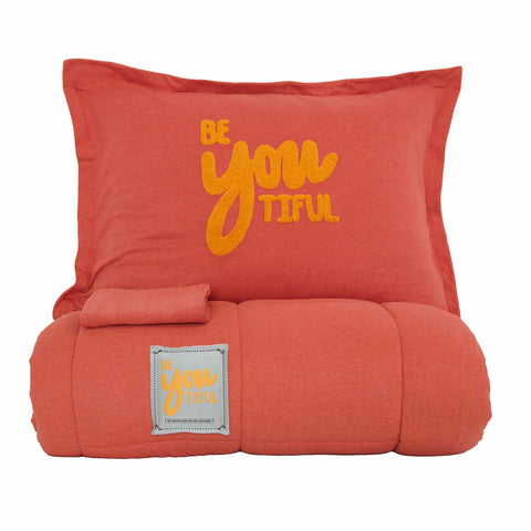 Karaca Home Motto Cotton Comfort Set double, corail