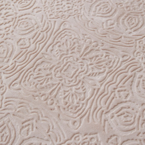 Couverture Karaca Home Scala Embossie pour lit simple, rose poudré