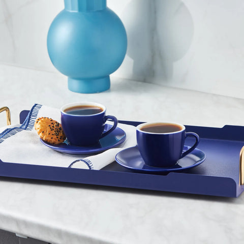 Coffret de tasses à expresso Karaca Navy pour 6 personnes