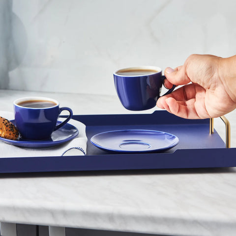 Coffret de tasses à expresso Karaca Navy pour 6 personnes