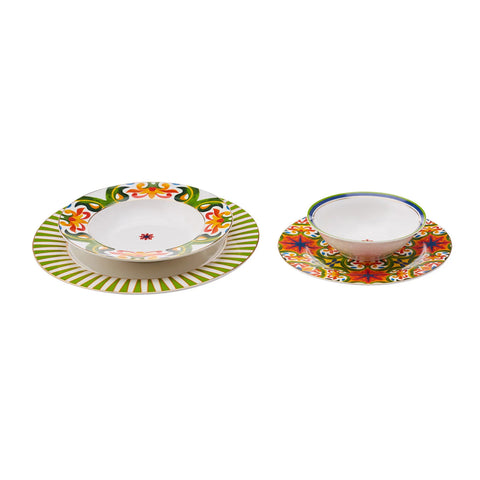 Service de table en porcelaine Karaca Dolce pour 6 personnes, 24 pièces