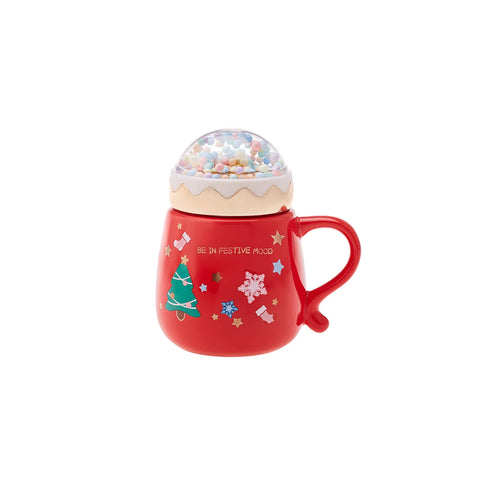 Mug Karaca New Year Bubble, 430 ml, rouge