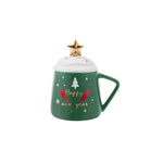 Mug Karaca New Year avec étoiles, vert, 360 ml