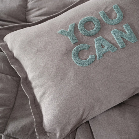 MOTTO GREY SINGLE KS COTTON COMFORT COMF