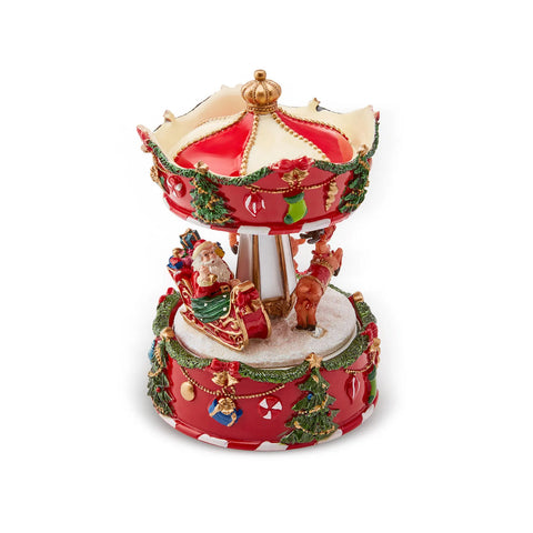 Objet Karaca Home Noël Carousel Musical, 15 cm