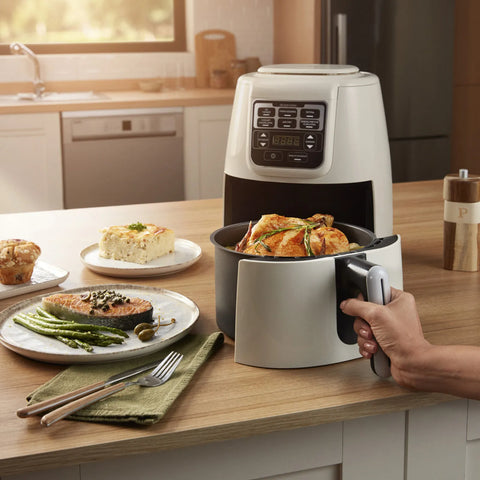 Karaca Air Cook XL 2 en 1 Airfryer, noir brillant