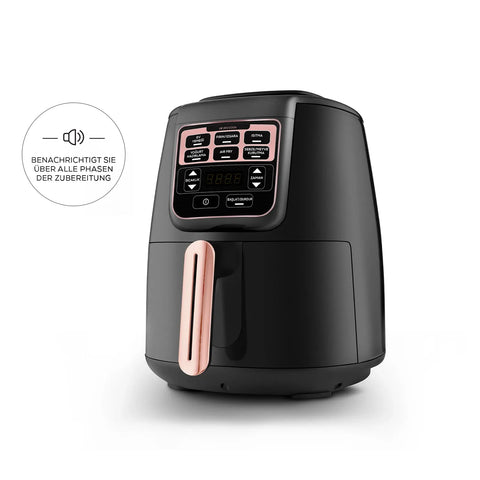 Karaca Air Cook XL 2 en 1 Airfryer parlant, couleur or rose