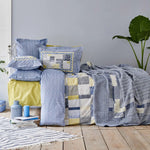 Parure de lit Karaca Home Bosa Indigo avec taies d’oreiller et housse de couette 100 % coton pour lit double