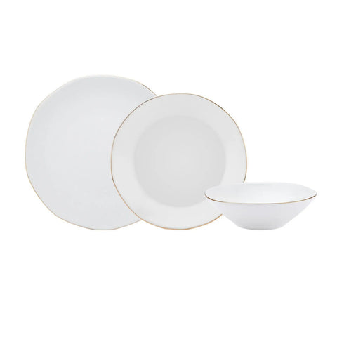 Service de table en porcelaine Karaca Organic pour 4 personnes, 12 pièces