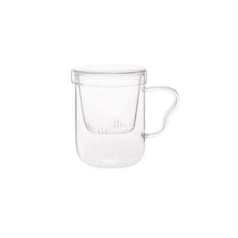 Mug Karaca Pia cœur à double paroi avec couvercle, 220 ml