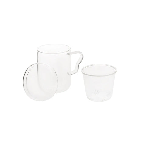 Mug Karaca Pia cœur à double paroi avec couvercle, 220 ml