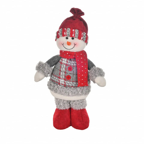  Objet en peluche Karaca Home Bonhomme de neige debout 34 cm