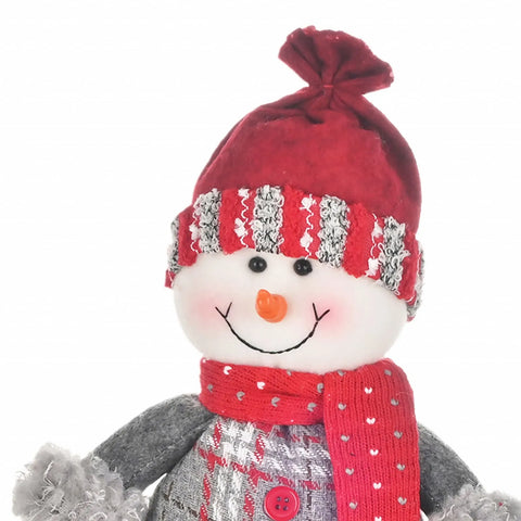  Objet en peluche Karaca Home Bonhomme de neige debout 34 cm