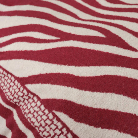 Couverture Karaca Home Almeda Claret en coton pour lit individuellement, rouge