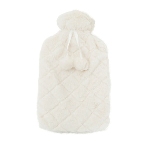 Bouillotte Karaca Home en peluche, blanc