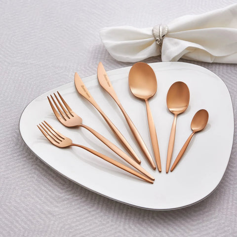 KARACA 28 PCS LIZBON ROSEGOLD CUTLERY SE