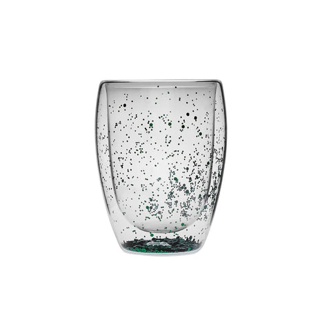 Verre à eau Karaca Pia pailleté, 350 ml, vert