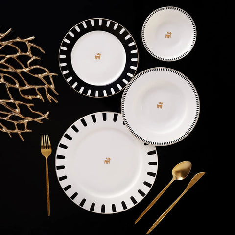 Service de table Karaca Collection Signature du 50e anniversaire Korea pour 6 personnes, 24 pièces, en porcelaine