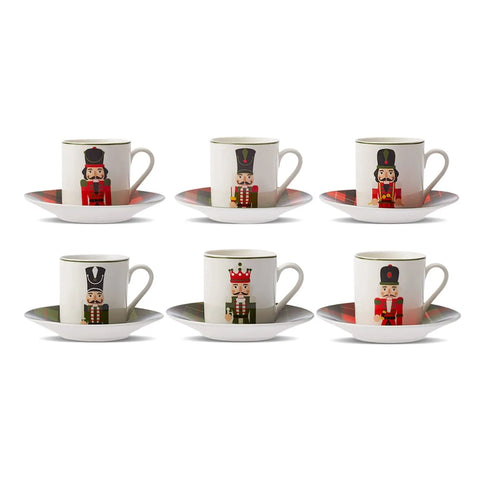 Coffret de tasses à expresso Karaca Casse-Noisette pour 6 personnes, 80 ml