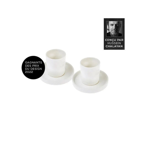 Karaca Hussein Chalayan Momentum Ensemble de Tasses à Café pour 2 Personnes 60ml