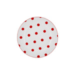 Assiette à dessert Karaca Polka Dot en porcelaine, 19 cm, blanc