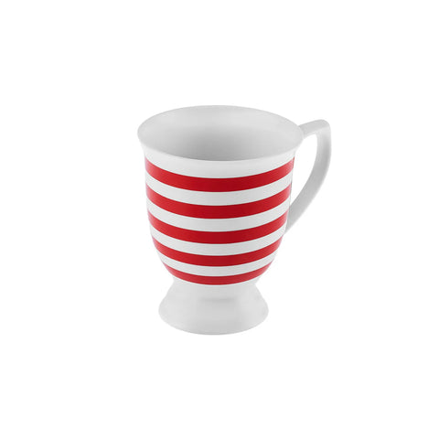 Mug Karaca Polka Dot à rayures en porcelaine, 360 ml