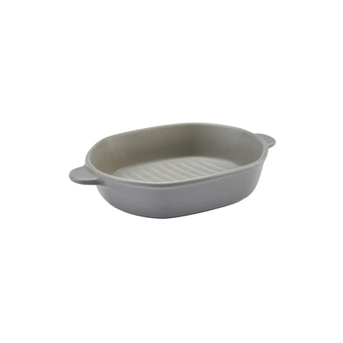 Plat de cuisson Karaca Malia ovale, 25 cm, gris