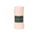 Drap-housse Karaca Home en tissu peigné pour lit simple, rose