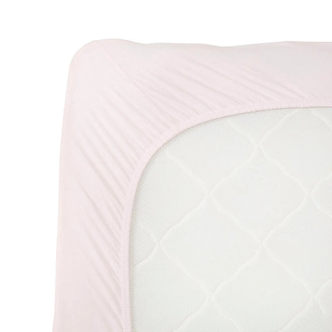 Drap-housse Karaca Home en tissu peigné pour lit simple, rose