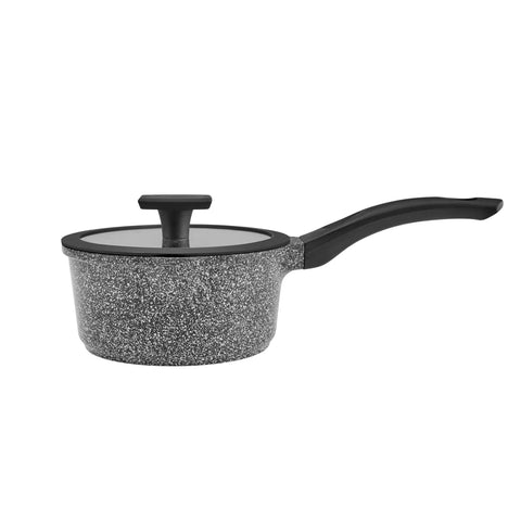 Casserole à sauce Karaca Serra Biogranit avec couvercle, 18 cm, gris