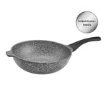 Wok Karaca Serra Biogranit, 28 cm, gris