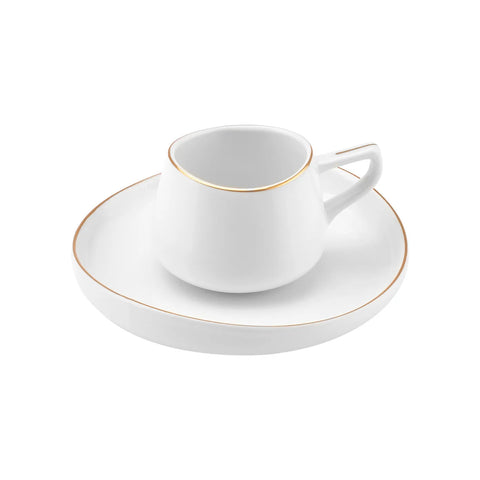 Coffret de tasses à café, Karaca Hole Porcelaine pour 6 personnes 90 ml